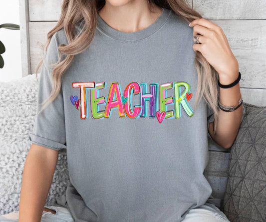 Teacher (Cheery Designs - School) - DTF