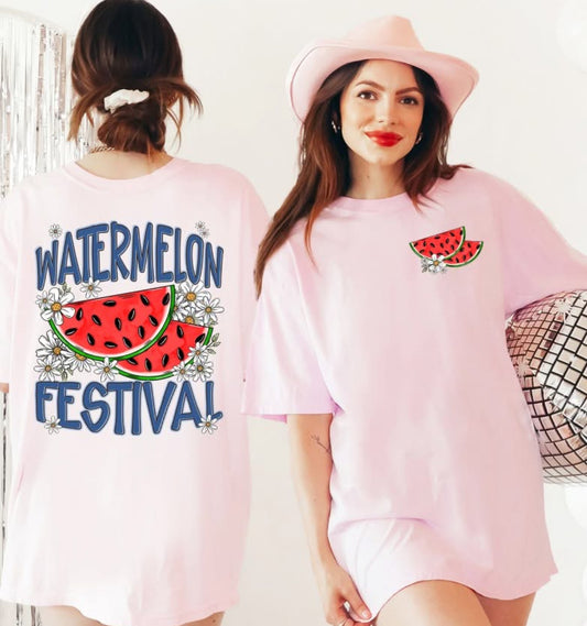 Watermelon Festival (2-in-1 front/back combo) - DTF