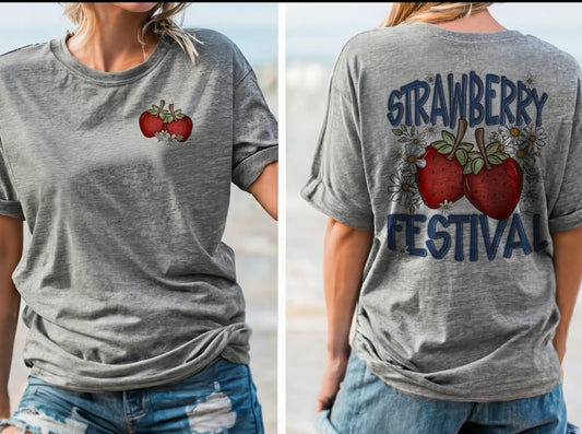 Strawberry Festival (2-in-1 front/back combo) - DTF