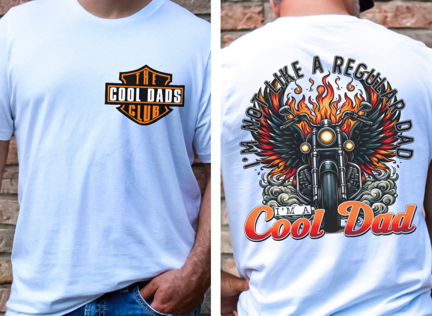 Cool Dads Club (2-in-1 front pocket/back design) - DTF