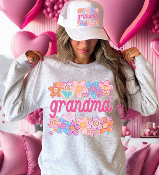 Grandma (Floral Heart Valentine Family Names) - DTF