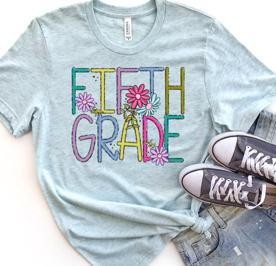 Fifth Grade (Grade Level - Skinny Doodle) - DTF