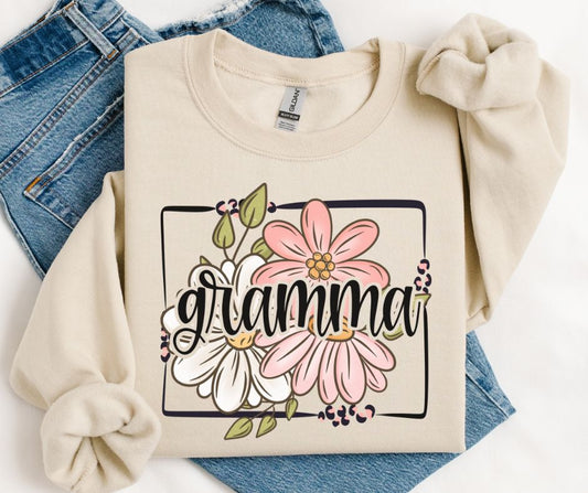 Gramma (Spring Floral Frame Names/Titles) - DTF