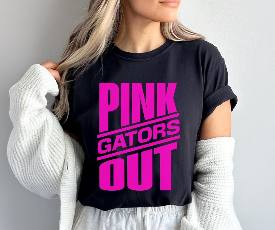 Gators (Pink Out Slanted) - DTF