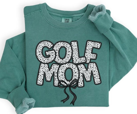 Golf Mom (Bow - Dalmatian Dots) - DTF