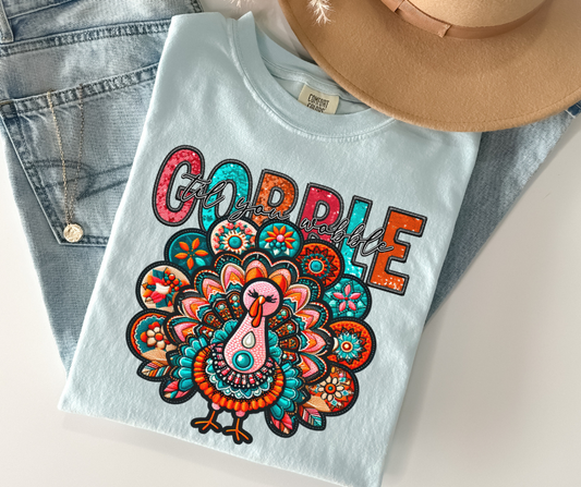 Gobble Till You Wobble Turkey - DTF