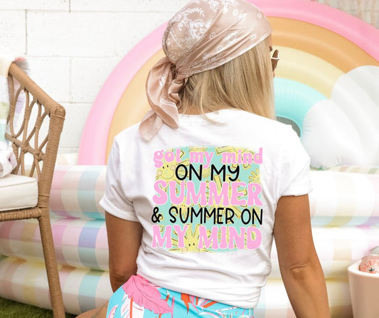 Got my mind on Summer (2-in-1, front/back design) - DTF