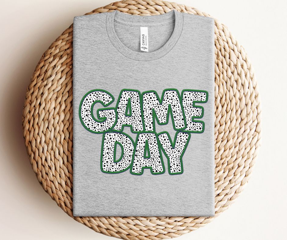 Game Day Dalmatian (Green) - DTF