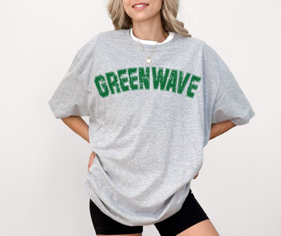 Greenwave (Distressed Arch - White) - DTF