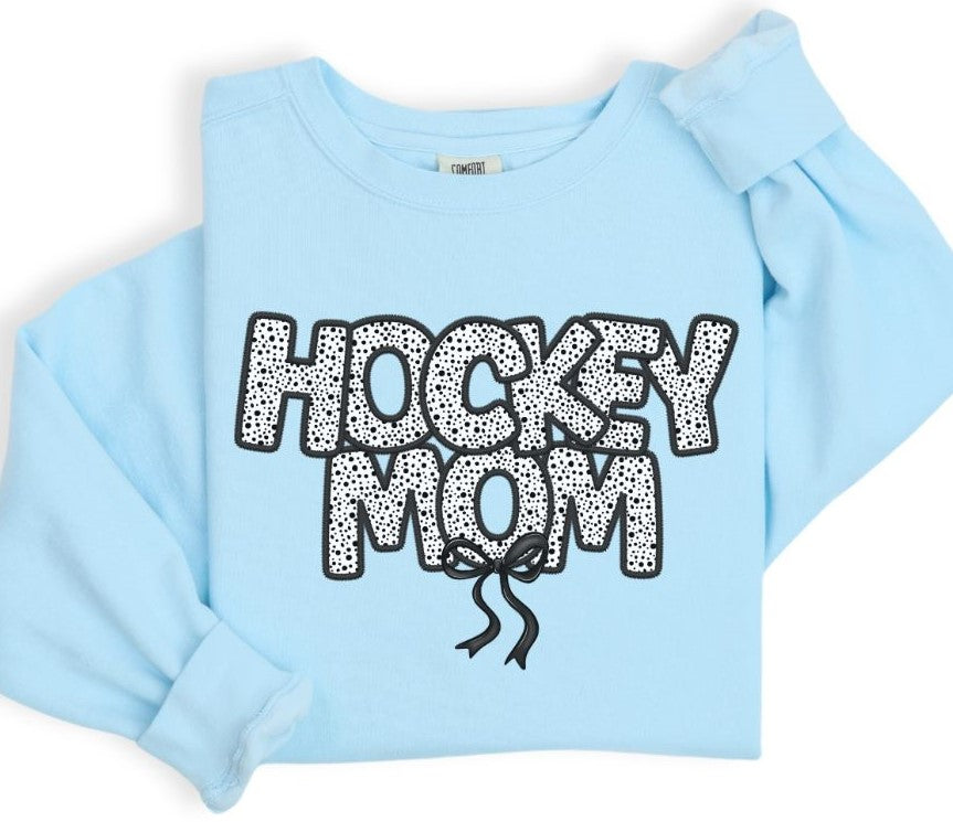 Hockey Mom (Bow - Dalmatian Dots) - DTF