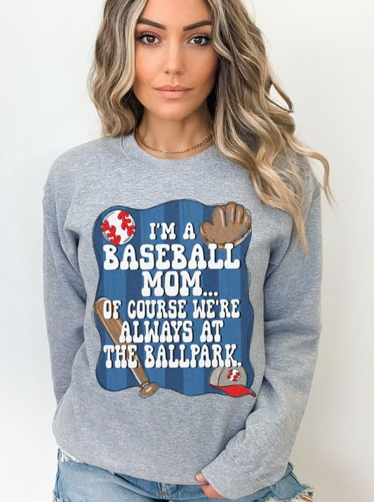 I'm a Baseball Mom (ballpark) - DTF