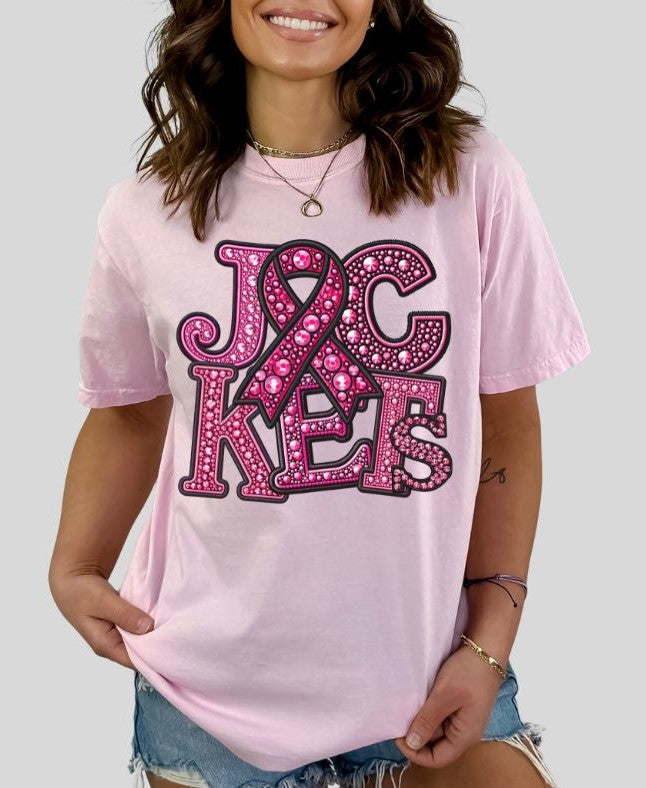 Jackets (PINK Faux Rhinestone Mascots) - DTF