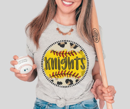 Custom (Leopard Softball Mascot) - Design/Mock Up