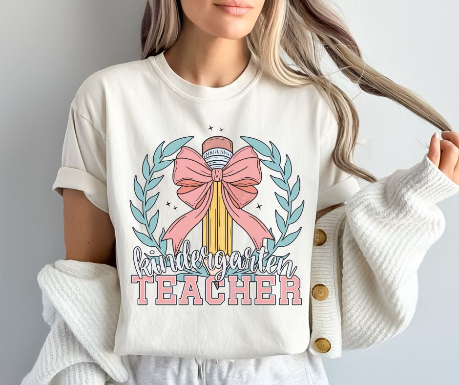 Kindergarten (School Occupations/Grade Level Teacher Coquette Pencil) - DTF