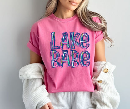 Lake Babe (Splatter Paint) - DTF