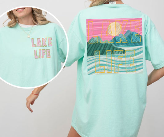 Lake Life  (2-in-1 front pocket/back design) - DTF