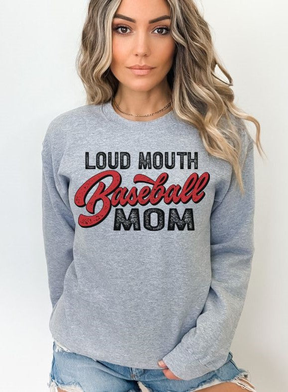 Loud Mouth Baseball Mom - DTF