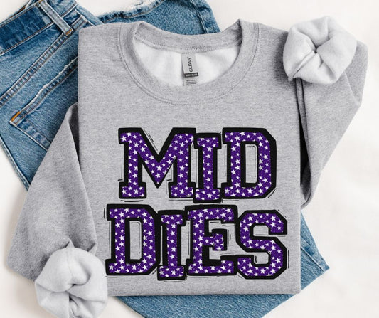 Middies - Purple Stars (So Sporty Mascot) - DTF