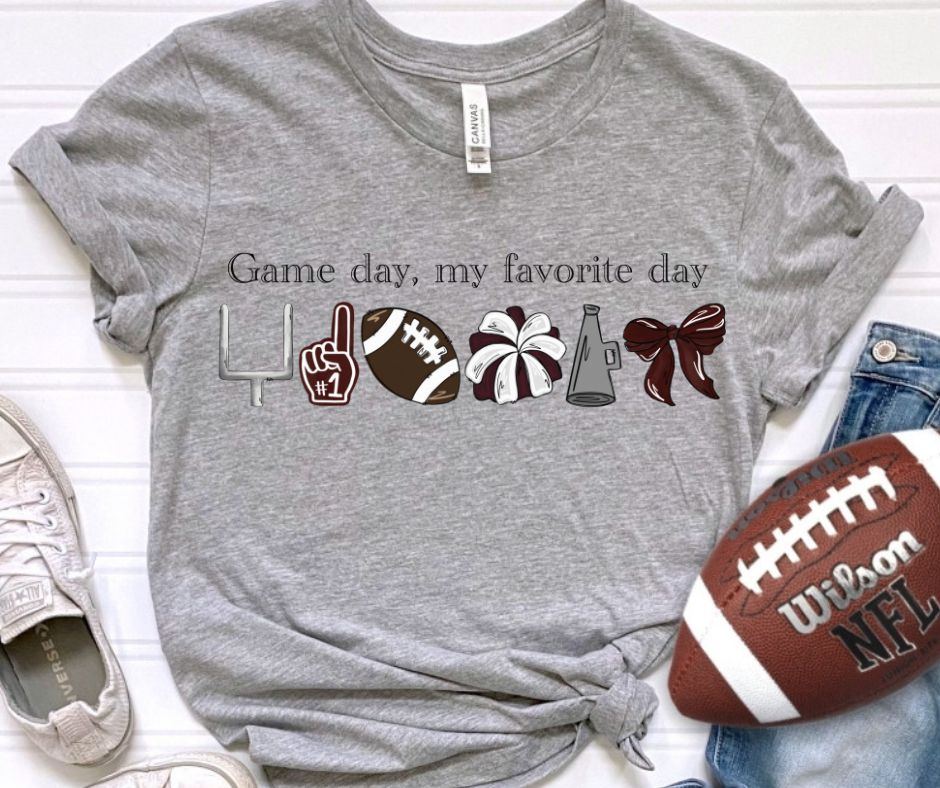 Game Day Favorite Day (Maroon - Football)- DTF