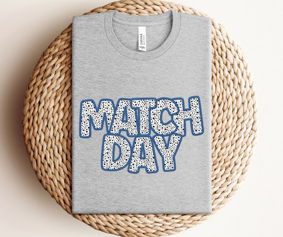 Match Day Dalmatian (Blue) - DTF