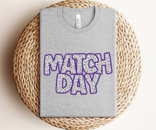 Match Day Dalmatian (Purple) - DTF