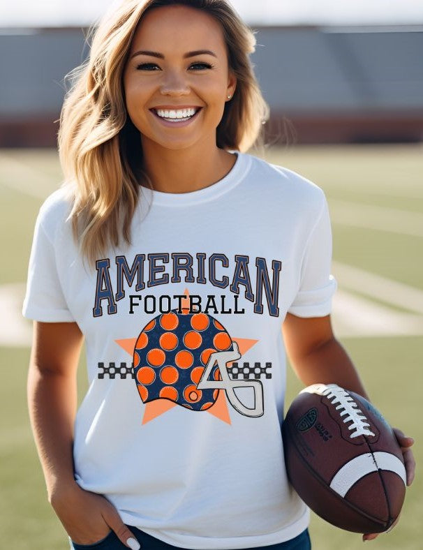 American Football (Navy/Orange) - DTF