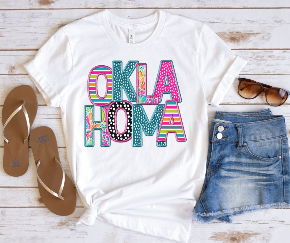 Oklahoma (Bright Mixed Media State) - DTF