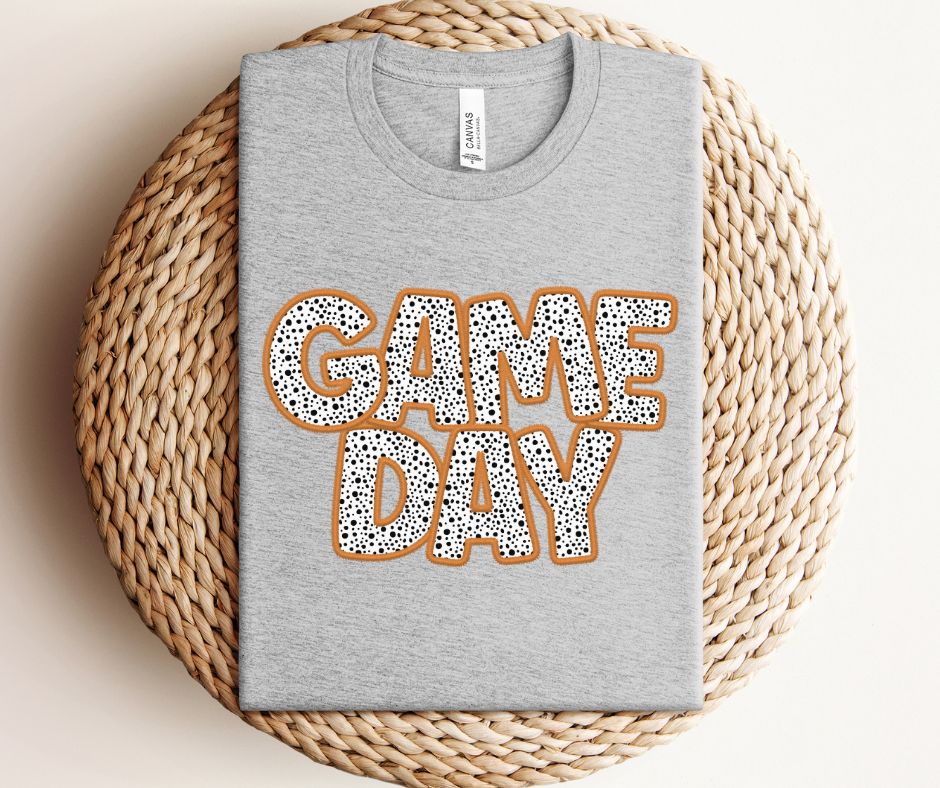 Game Day Dalmatian (Orange) - DTF