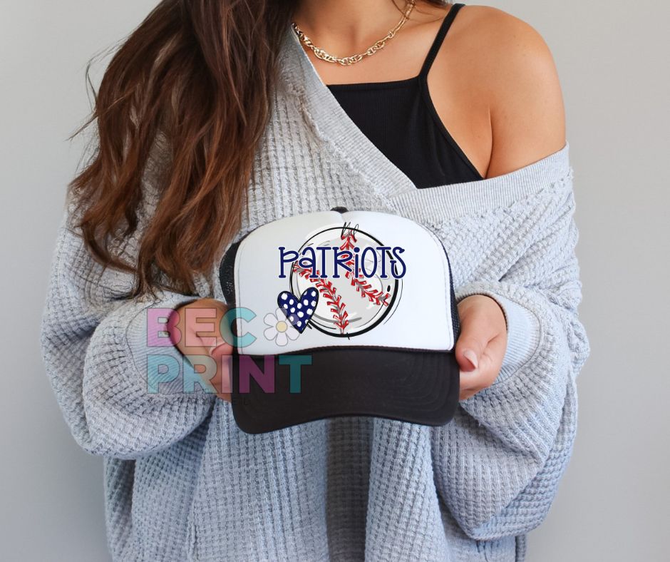 Patriots (Baseball Heart Mascot) - DTF