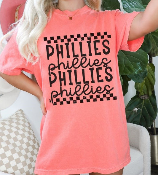 Phillies (Stacked Single Color Mascot) - DTF