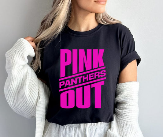 Panthers (Pink Out Slanted) - DTF