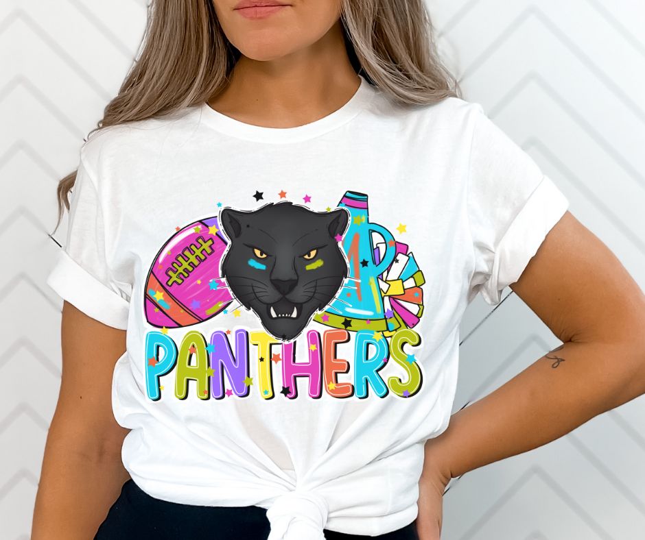 Panthers (Mascots - Bright Cheer and Football) - DTF