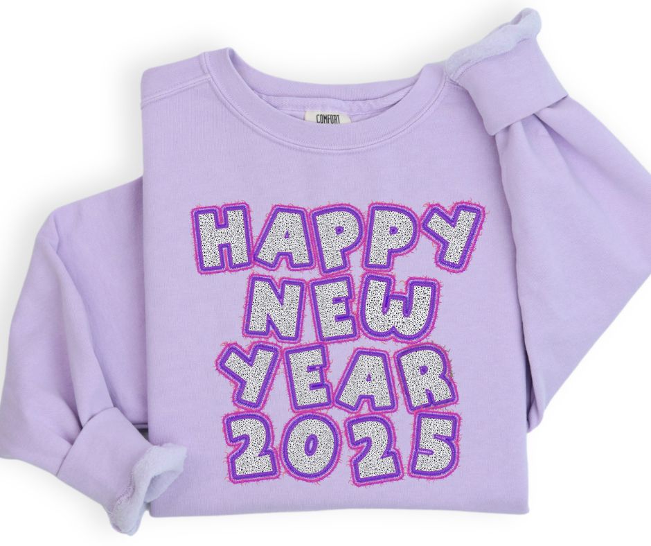 Happy New Year 2025 (Purple) - DTF