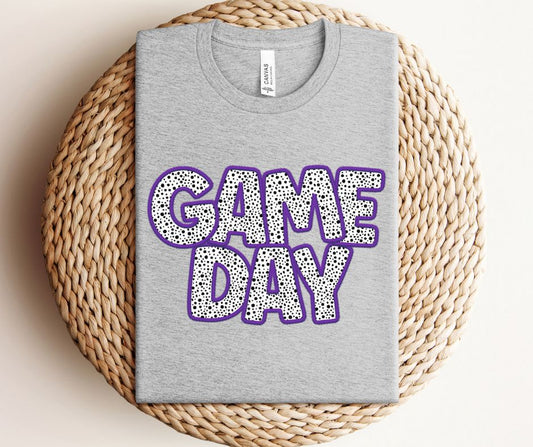 Game Day Dalmatian (Purple) - DTF