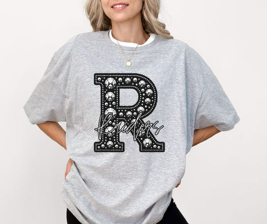 Raiders (Faux Rhinestone LETTER Mascots) - DTF