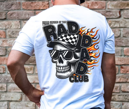 Rad Dad Club (2-in-1 front pocket/back design) - DTF