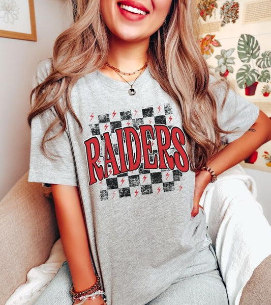 Raiders checkerboard (red/black) - DTF