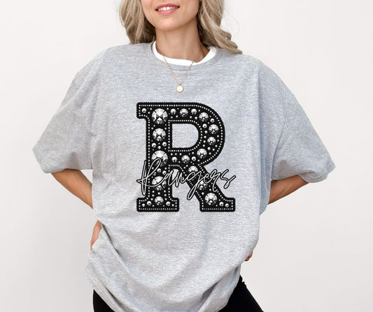 Rangers (Faux Rhinestone LETTER Mascots) - DTF