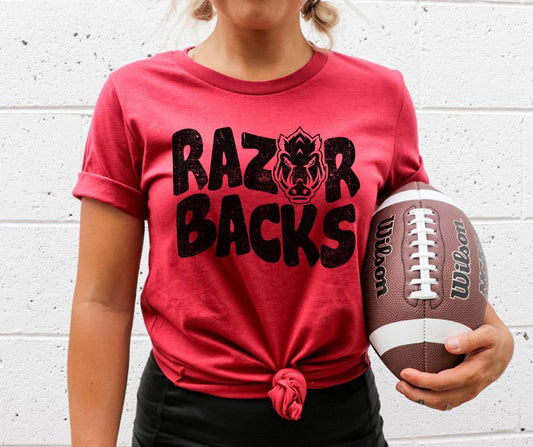 Razorbacks Mascot (black) - DTF