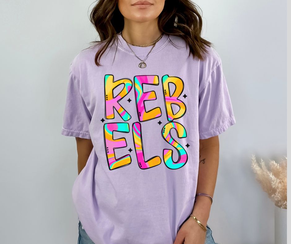 Rebels (Retro Funky Multi-Colored Mascots) - DTF