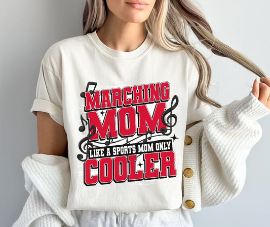 Marching Band Mom - Red (like a sports mom only cooler) - DTF