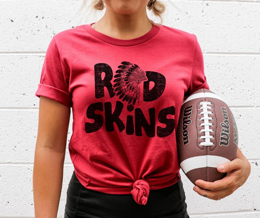 Redskins Mascot (black) - DTF