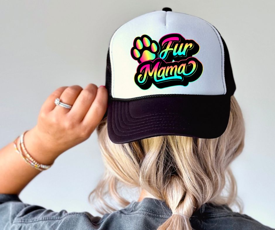 Fur Mama (Retro Hat transfer)  - DTF