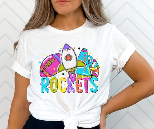 Rockets (Mascots - Bright Cheer and Football) - DTF