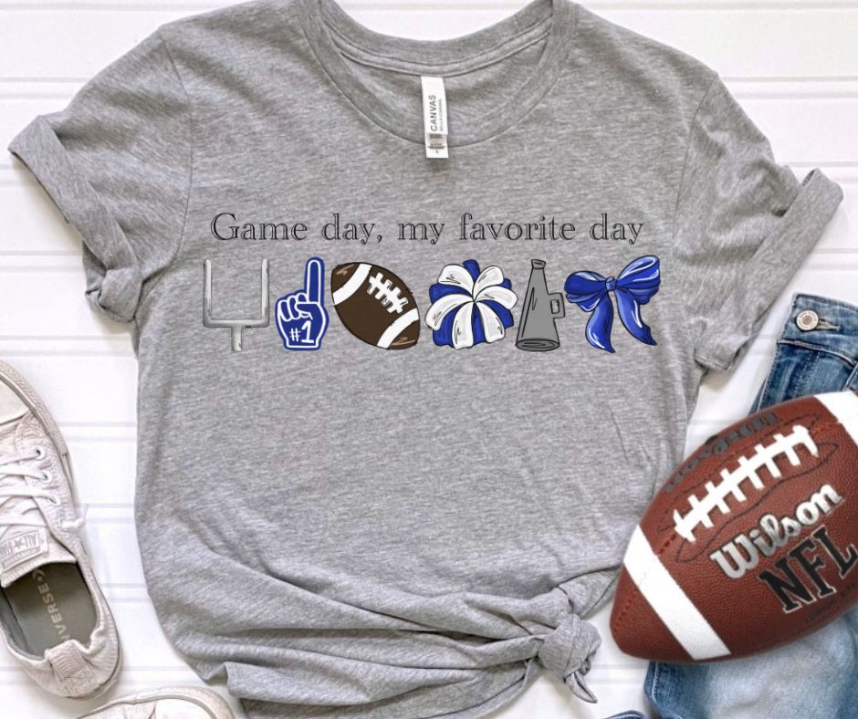 Game Day Favorite Day (Royal Blue - Football)- DTF