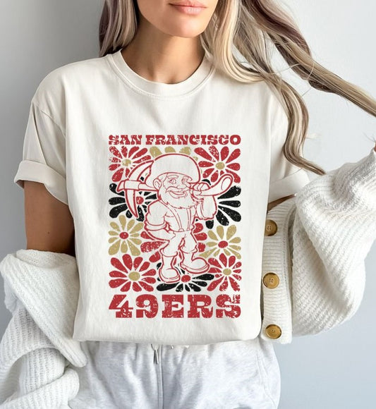 49ers (Groovy Floral) - DTF