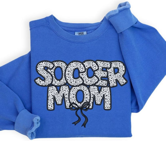 Soccer Mom (Bow - Dalmatian Dots) - DTF