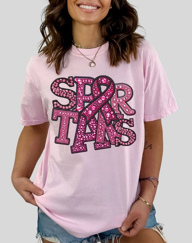 Spartans (PINK Faux Rhinestone Mascots) - DTF