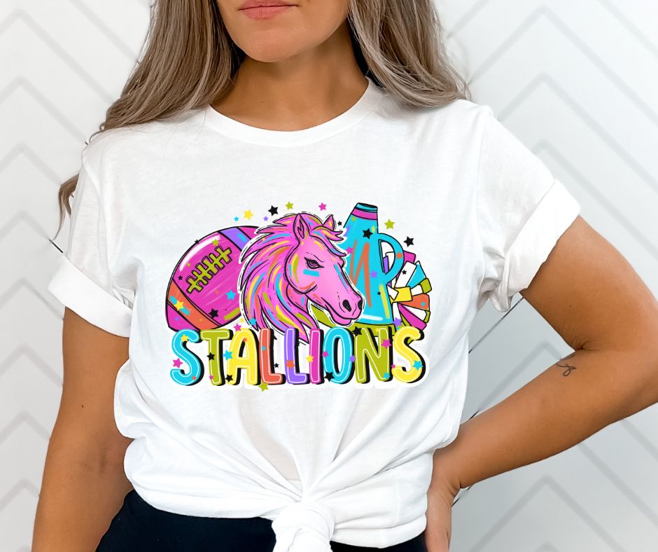 Stallions (Mascots - Bright Cheer and Football) - DTF