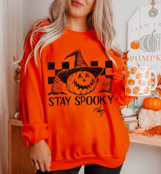 Stay Spooky Pumpkin (black) - DTF